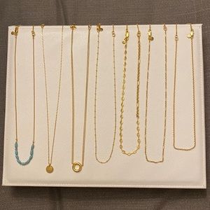 Assortment of Madewell Layering Necklaces